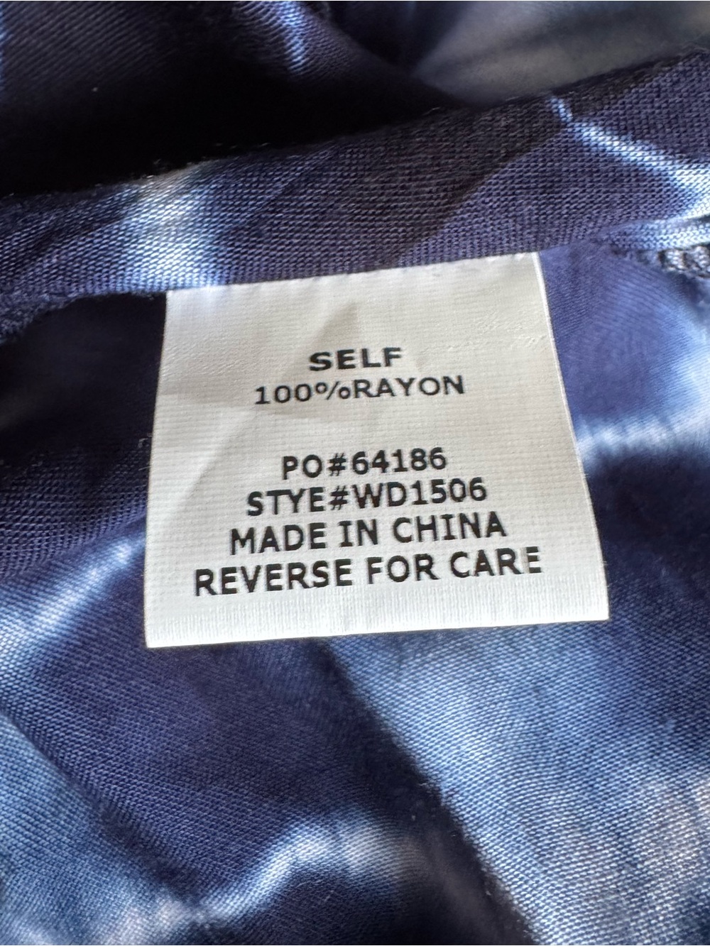 Sleeveless Blue Tie-Dye Swing Dress - Picture 8 of 8